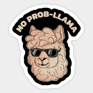 no prob llama Sticker